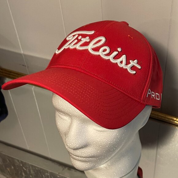 Titleist Red Golf hat Adjustable - Picture 2 of 5